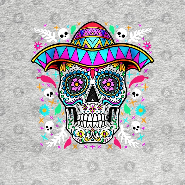 Flower Skull - Day Of The Dead by BDAZ